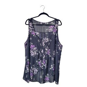 Torrid Sleeveless Floral Top
